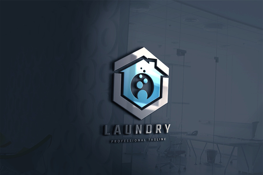 Laundry Logo in Logo Templates - product preview 8