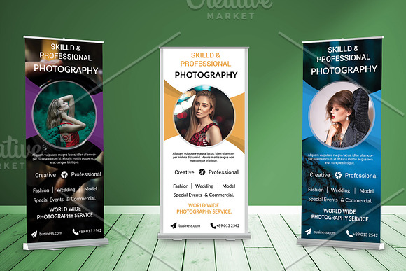 Creative Roll up Banner Multi use in Templates - product preview 1