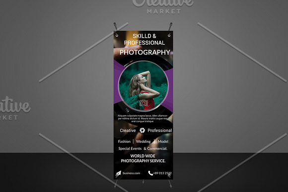 Creative Roll up Banner Multi use in Templates - product preview 3