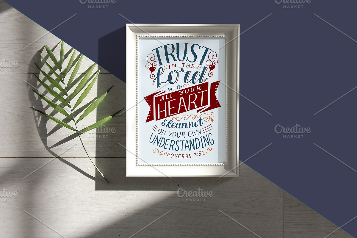 Bible Verse TRUST in Illustrations - product preview 8