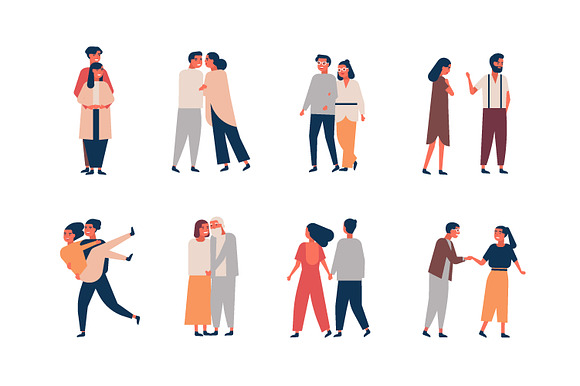 Couples relationships in Illustrations - product preview 1