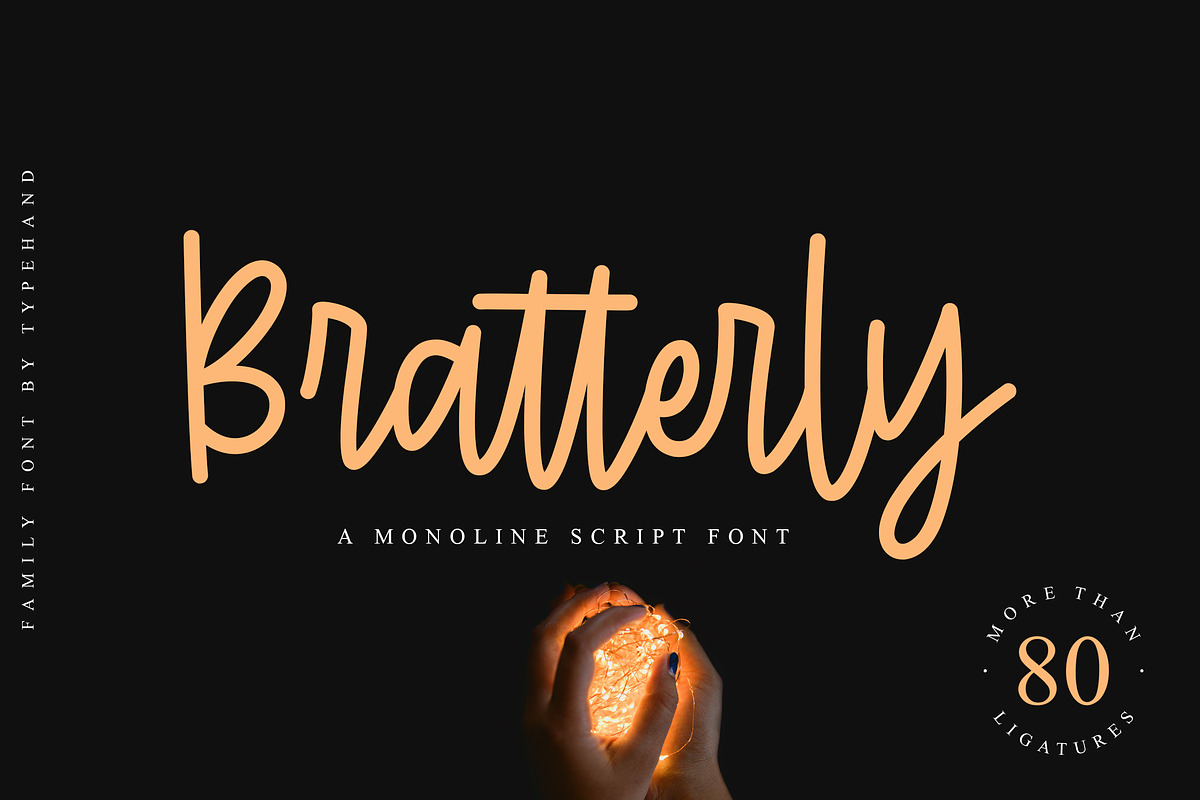 Bratterly in Script Fonts - product preview 8