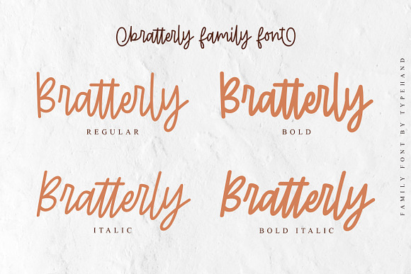 Bratterly in Script Fonts - product preview 5