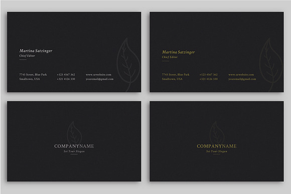 Simple & Clean Business Card in Business Card Templates - product preview 5