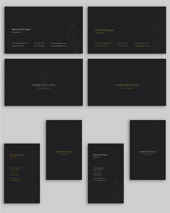 Simple & Clean Business Card in Business Card Templates - product preview 6