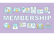 Membership word concepts banner