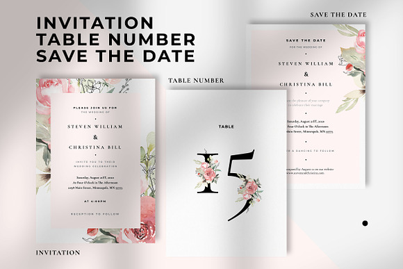 Wedding Invitation Suite - Venna in Wedding Templates - product preview 1