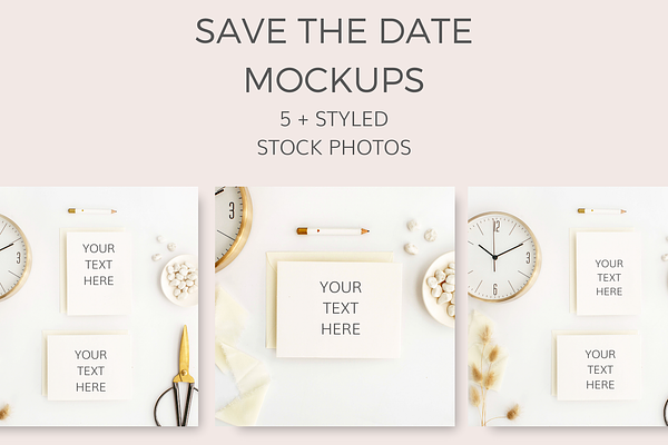 Save The Date Mockups (15 Images)