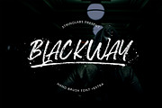 Blackway - Handbrush Font