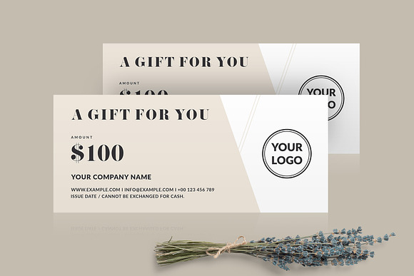 Gift Certificate Template in Invitation Templates - product preview 4