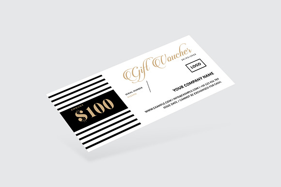 Modern Gift Voucher Template in Invitation Templates - product preview 2