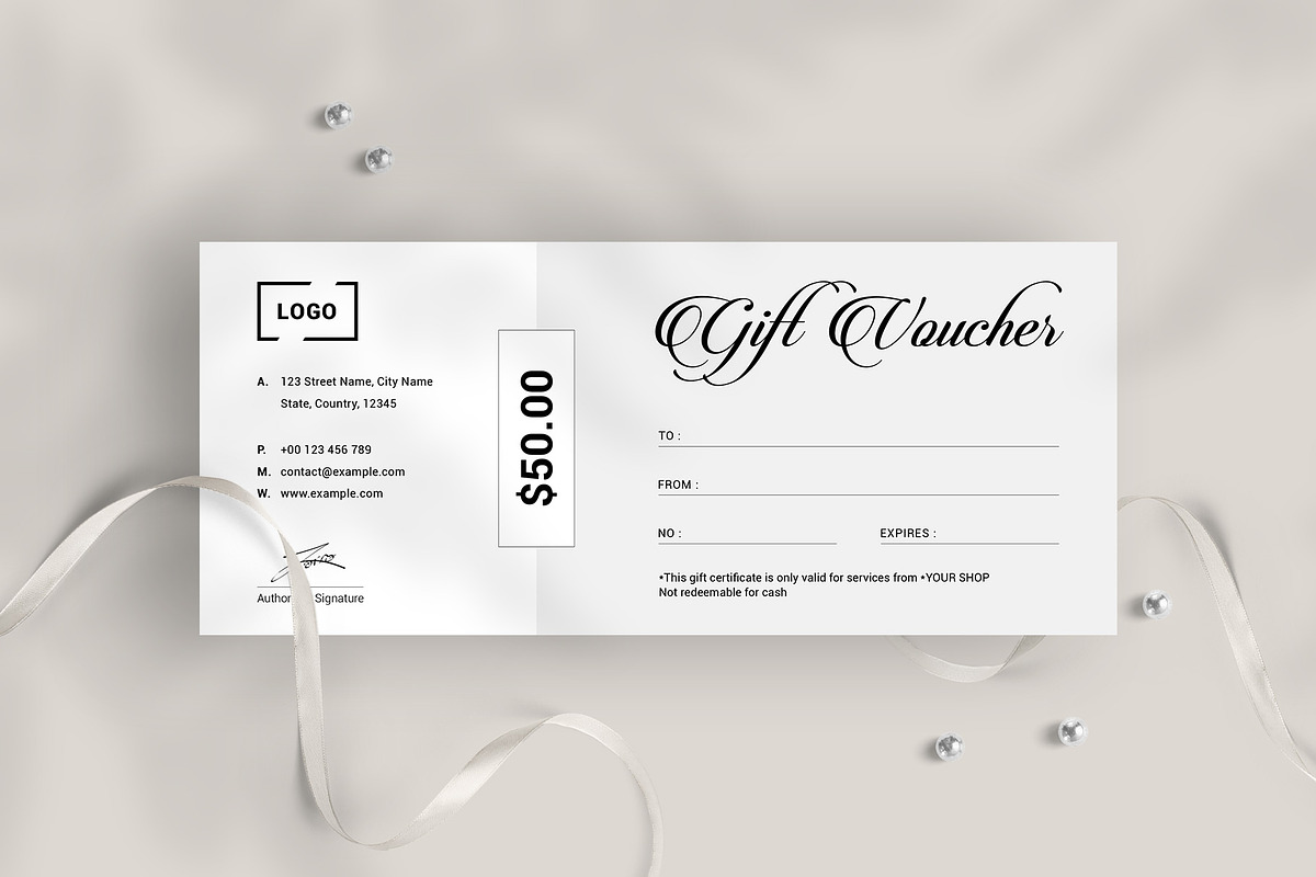 Minimal Gift Voucher Template in Invitation Templates - product preview 8
