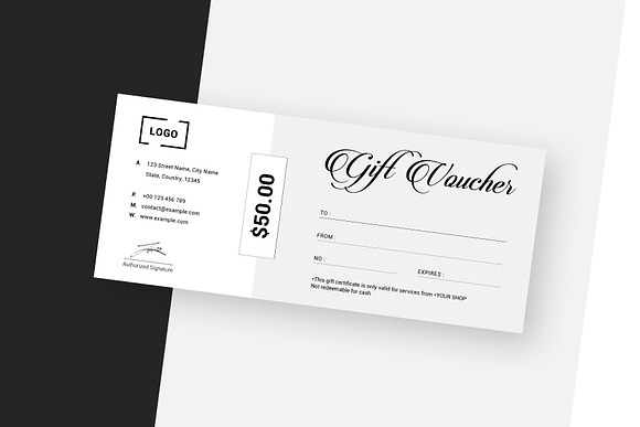 Minimal Gift Voucher Template in Invitation Templates - product preview 3