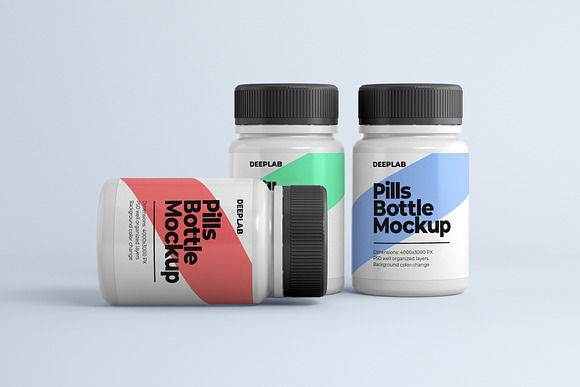 Medical Pill Bottle Mockup - 11 set in Product Mockups - product preview 1