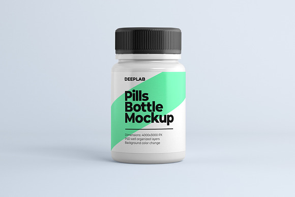 Medical Pill Bottle Mockup - 11 set in Product Mockups - product preview 10