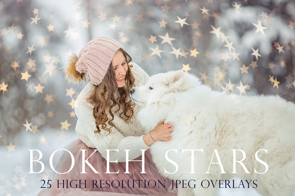 Star bokeh photoshop overlays in Objects - product preview 8