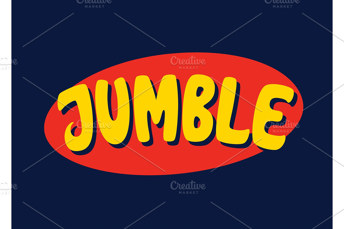 Jumble vector lettering in Illustrations - product preview 8