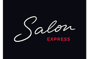 Salon vector lettering
