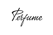 Perfume vector lettering