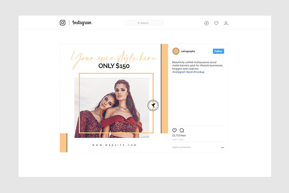 Home Instagram Pack in Instagram Templates - product preview 6