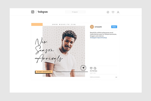 Home Instagram Pack in Instagram Templates - product preview 7