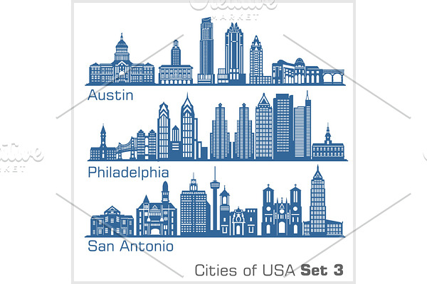 Cities of USA - Austin, Philadelphia