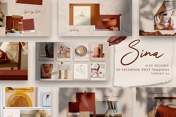 PS & Canva Sina - Social Media Pack in Instagram Templates - product preview 3