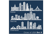 Cities of USA - Dallas, Detroit