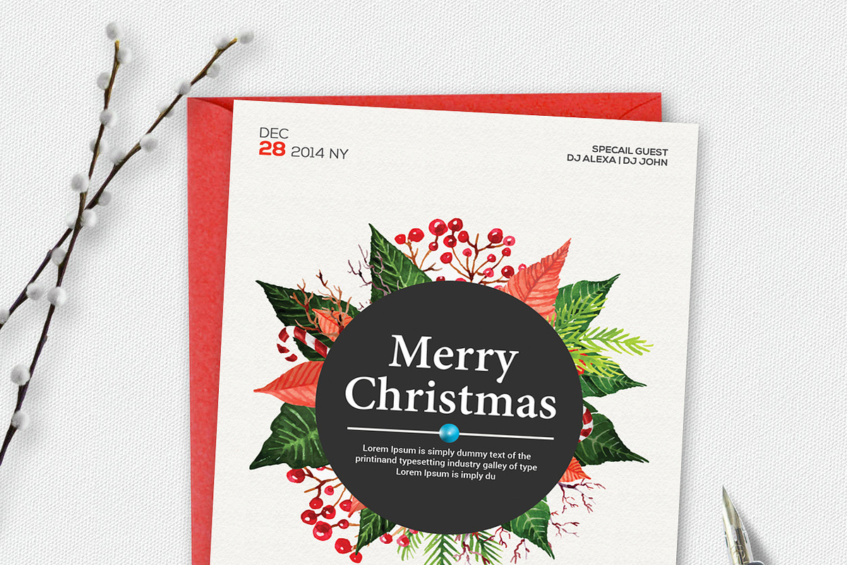 Holiday Greeting Card in Card Templates - product preview 8