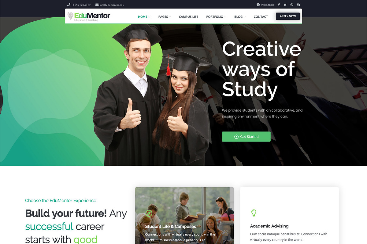 Edumentor Education WordPress Theme in WordPress Business Themes - product preview 8