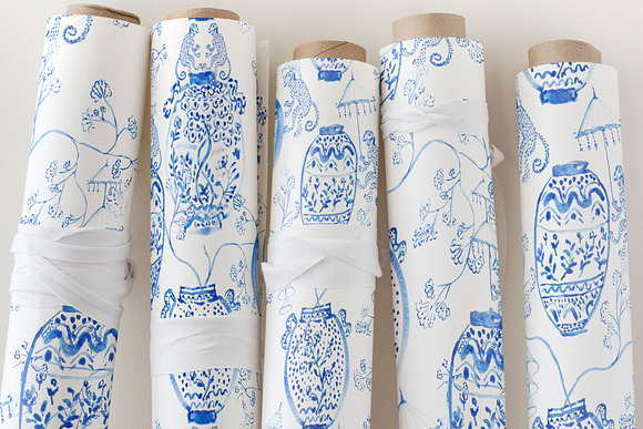 Chinoiserie "Vases" - Seamless in Patterns - product preview 5