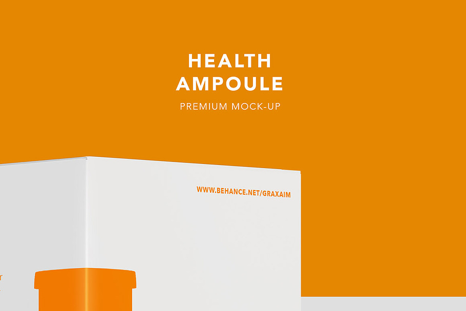 Health Ampoule - Pack Mock-up in Product Mockups - product preview 8