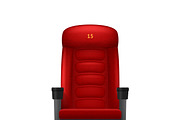 Cinema red comfortable seat