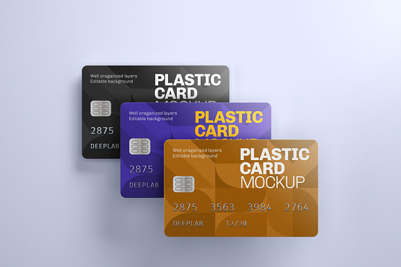Plastic Card Mockup Set - 21 styles in Print Mockups - product preview 1