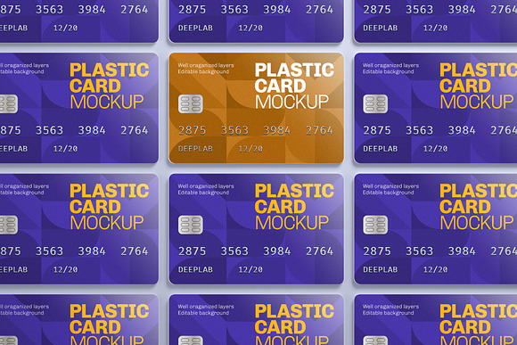 Plastic Card Mockup Set - 21 styles in Print Mockups - product preview 5