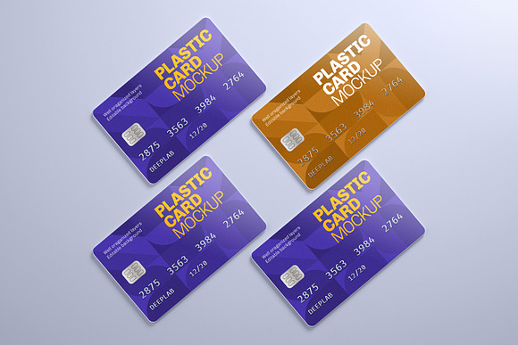 Plastic Card Mockup Set - 21 styles in Print Mockups - product preview 6
