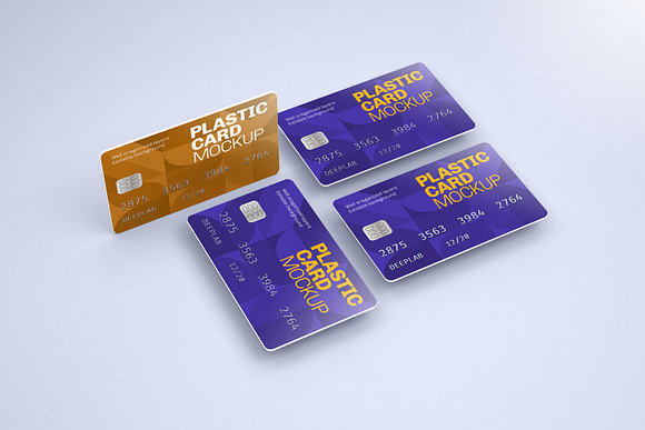 Plastic Card Mockup Set - 21 styles in Print Mockups - product preview 9