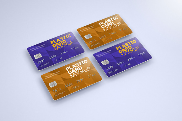 Plastic Card Mockup Set - 21 styles in Print Mockups - product preview 10