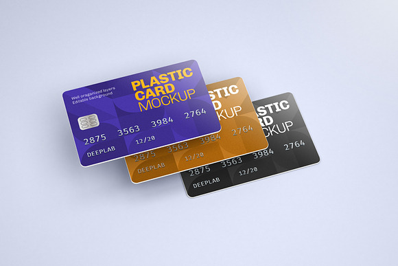 Plastic Card Mockup Set - 21 styles in Print Mockups - product preview 11
