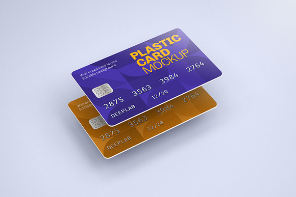 Plastic Card Mockup Set - 21 styles in Print Mockups - product preview 13
