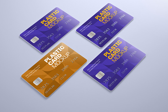 Plastic Card Mockup Set - 21 styles in Print Mockups - product preview 17