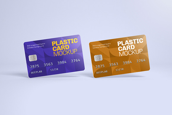 Plastic Card Mockup Set - 21 styles in Print Mockups - product preview 20