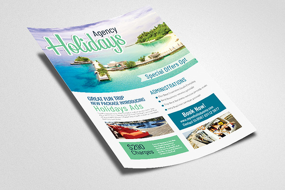 Tour Travel & Holiday Flyer/Poster in Flyer Templates - product preview 1