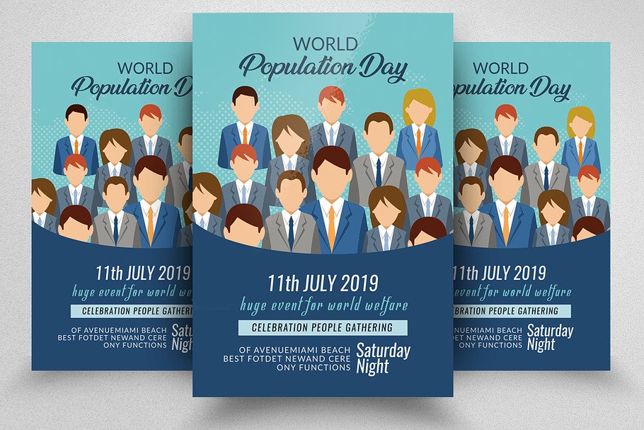 World Population Day Event Flyer in Flyer Templates - product preview 8