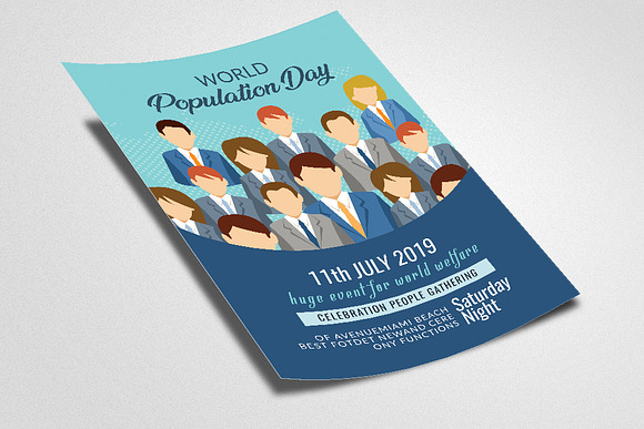 World Population Day Event Flyer in Flyer Templates - product preview 1