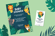 Baby Shower Invitation Jungle Theme
