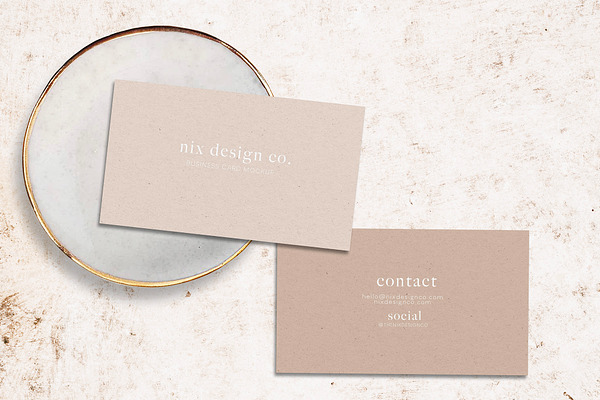 Neutral Business Card Mockup
