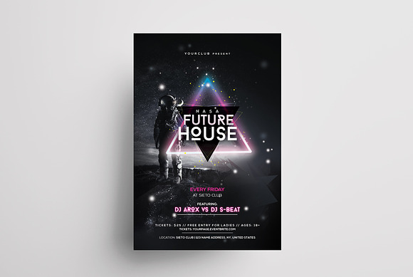 Future House – Futuristic PSD Flyer in Flyer Templates - product preview 2