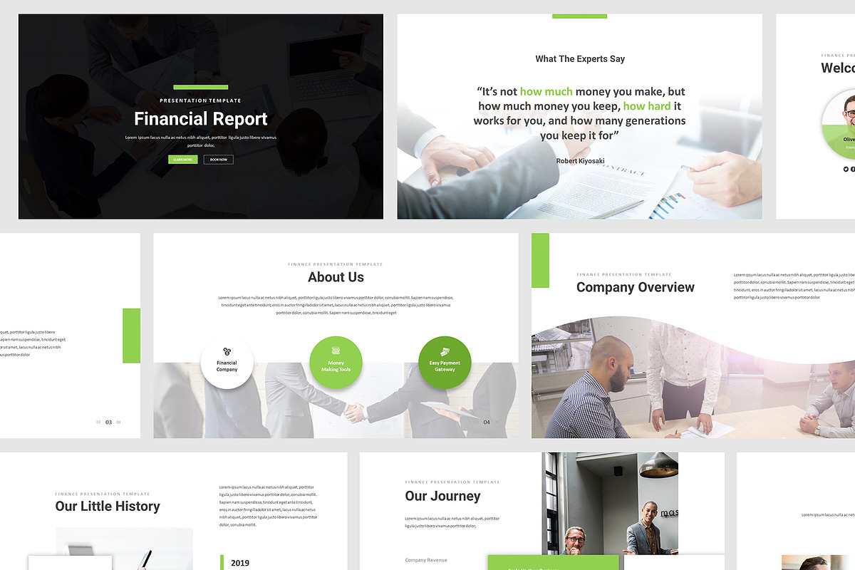 Financial Report Powerpoint in PowerPoint Templates - product preview 8