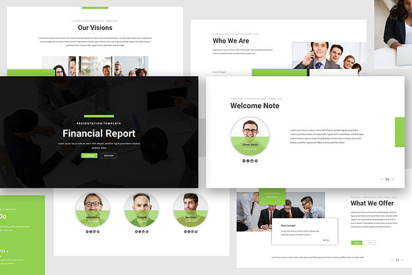 Financial Report Powerpoint in PowerPoint Templates - product preview 2